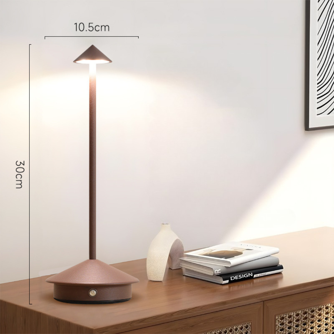 Lampe de table | Liberté sans fil | Variateur tactile, chargement USB | NordGlow