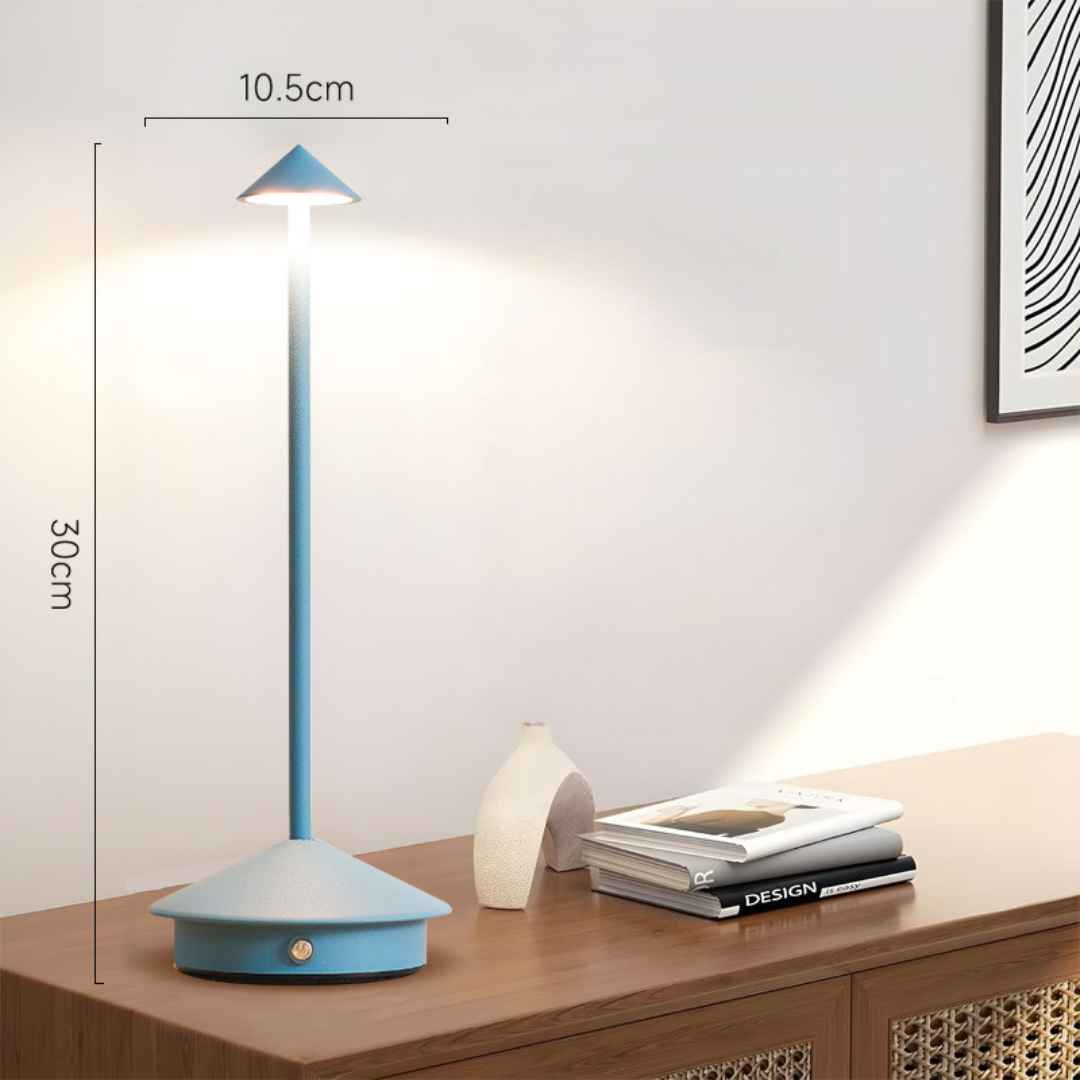 Lampe de table | Liberté sans fil | Variateur tactile, chargement USB | NordGlow