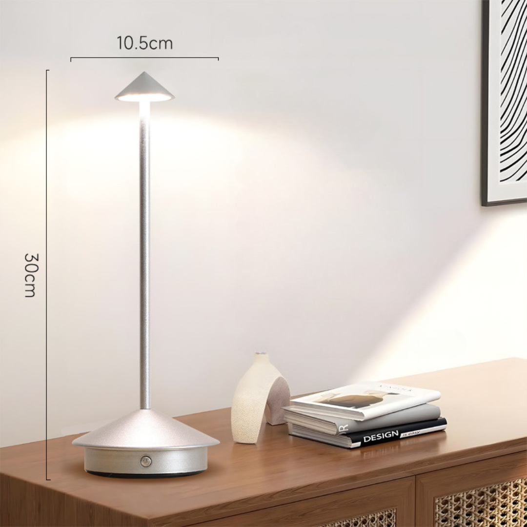 Lampe de table | Liberté sans fil | Variateur tactile, chargement USB | NordGlow