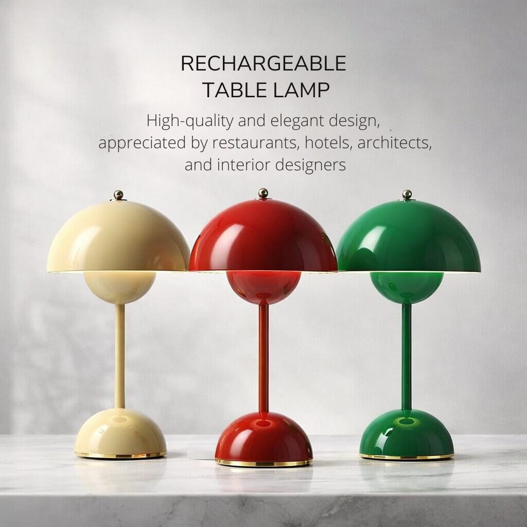 Lampe de table | Lampe de chevet | Dimmable & Sans fil | Lumenara