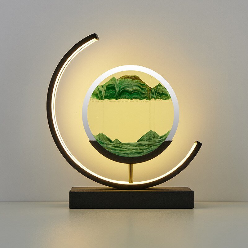 Lampe de table | Design Quicksand | Éclairage LED | SandLumen