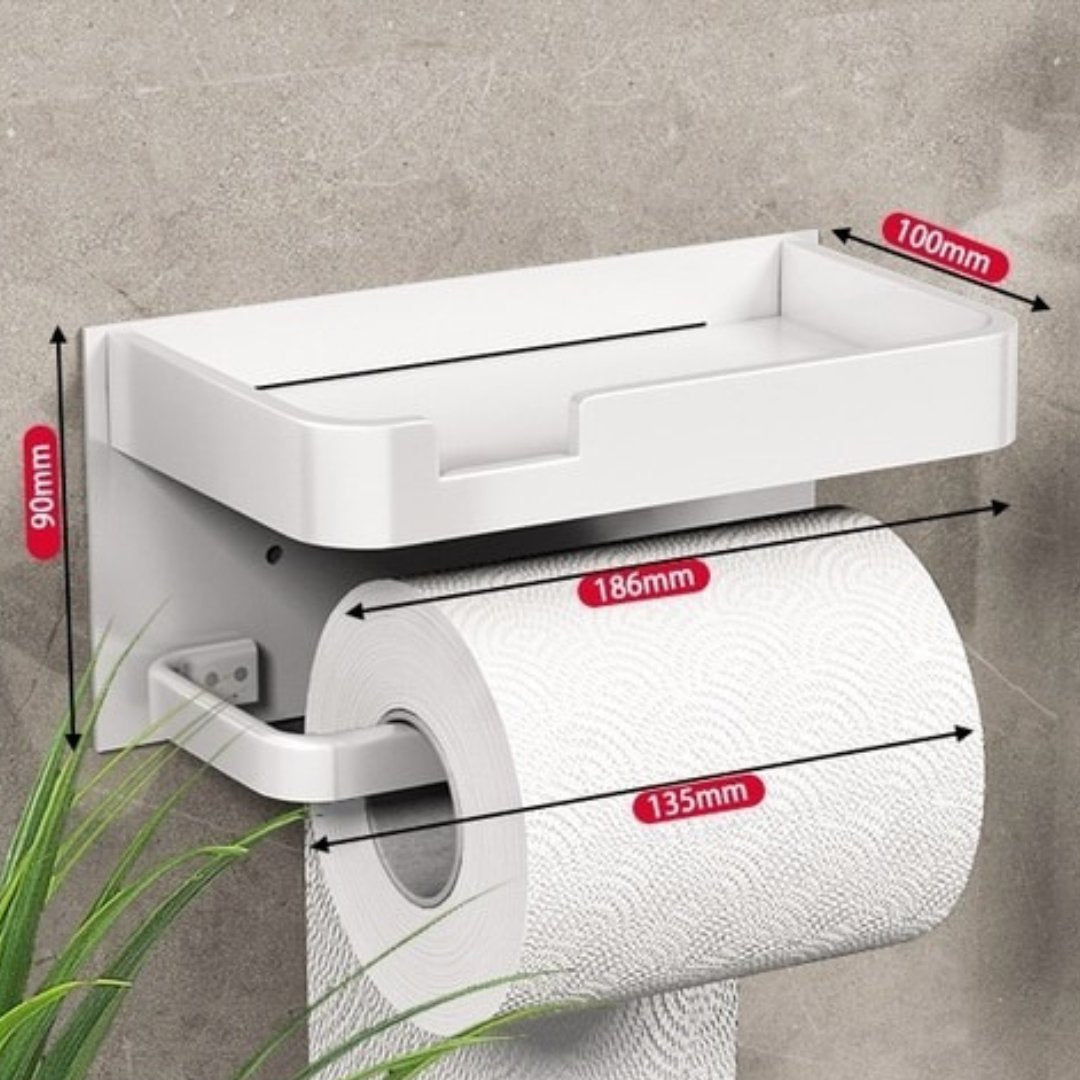 Distributeur de papier toilette | Montage mural | Support en métal | BathLine