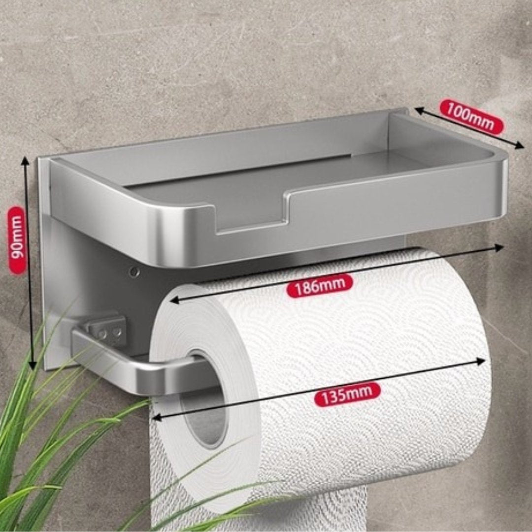 Distributeur de papier toilette | Montage mural | Support en métal | BathLine