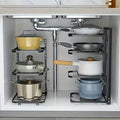 Étagère à casseroles et poêles | Niveaux réglables | Organisateur de placard compact | PanVault