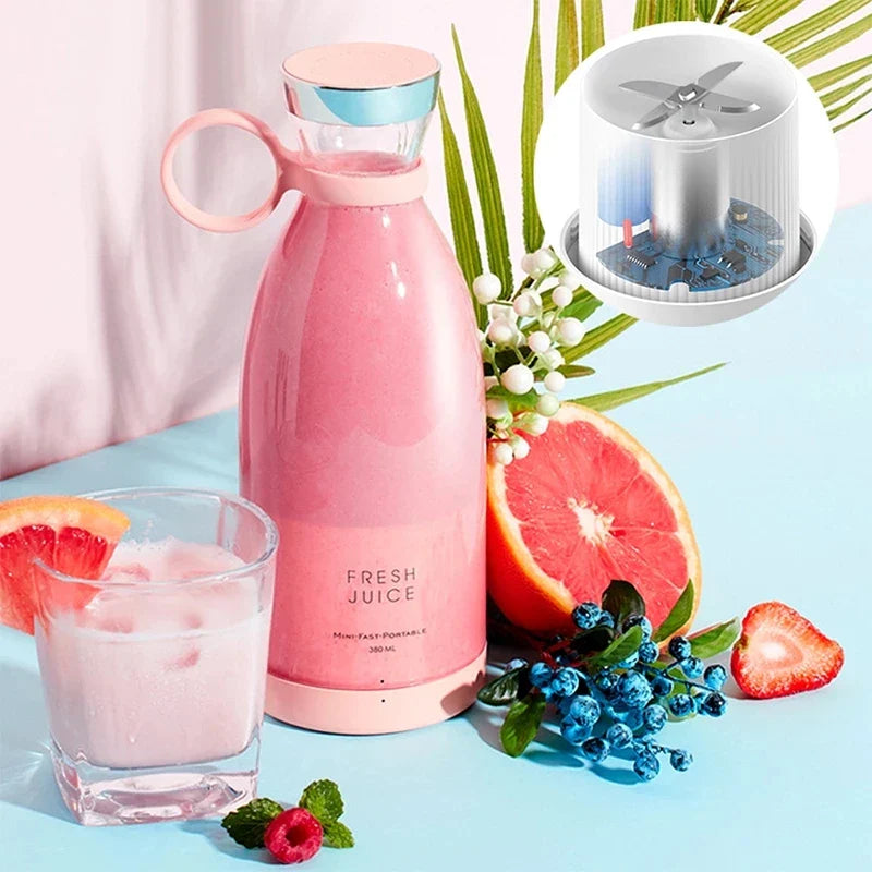 Mixeur Mini Portable | Fabricant de Smoothies USB à Emporter | Extracteur de Jus Sans Fil pour Smoothies & Shakes | Blendio