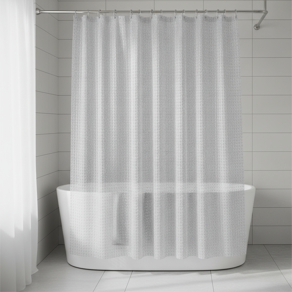 Rideau de douche transparent EVA - LumiCurtain