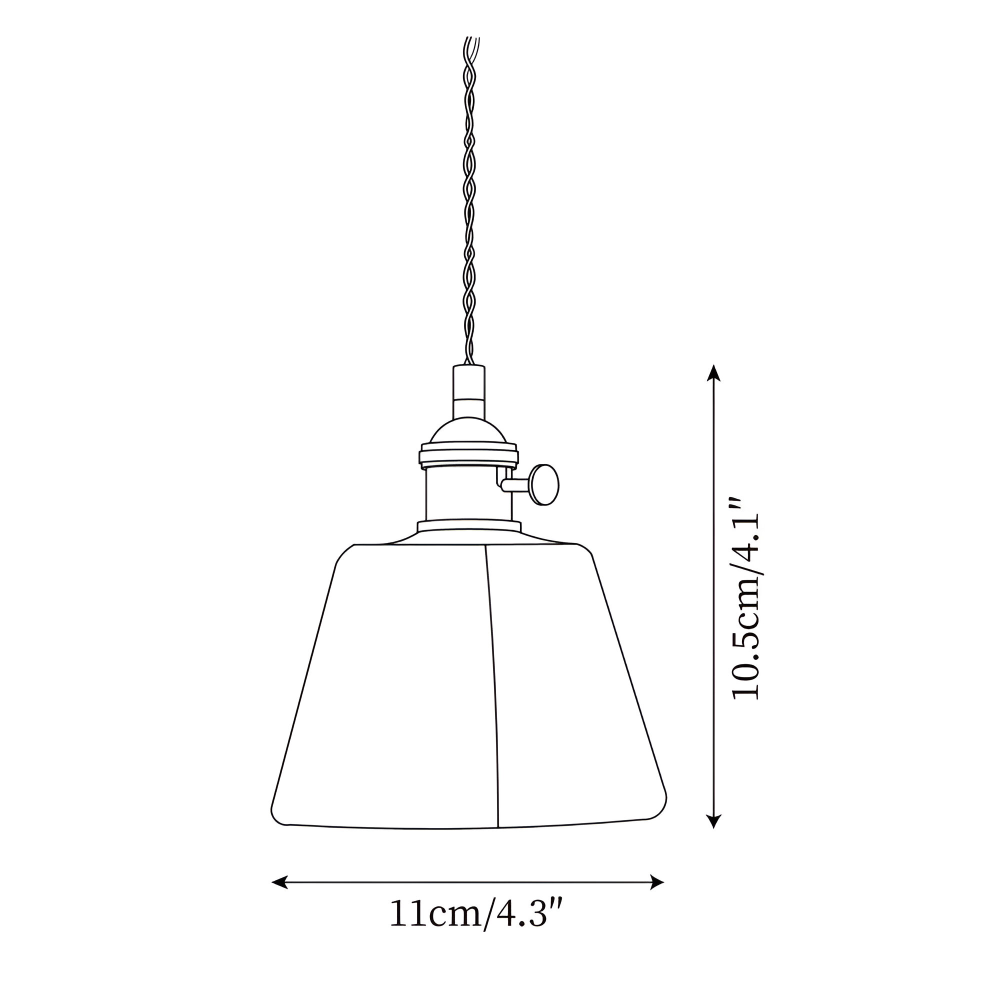Lampe suspendue vintage en verre en laiton antique pour la table à manger