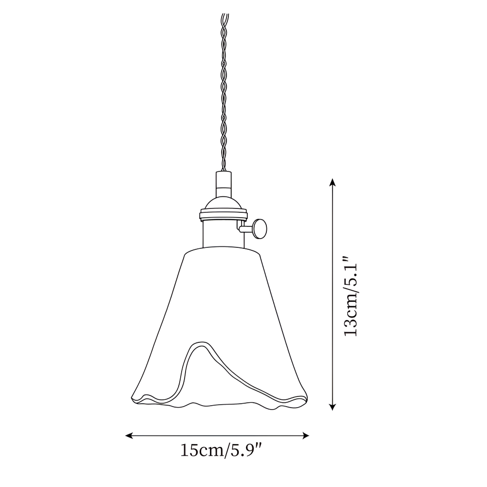 Lampe suspendue vintage en verre en laiton antique pour la table à manger
