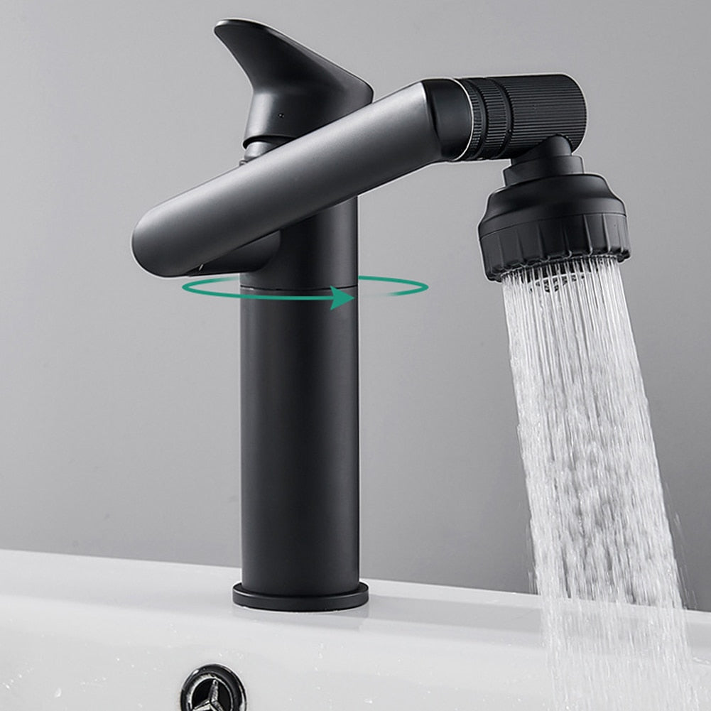 Robinet en acier inoxydable pivotant à 360°