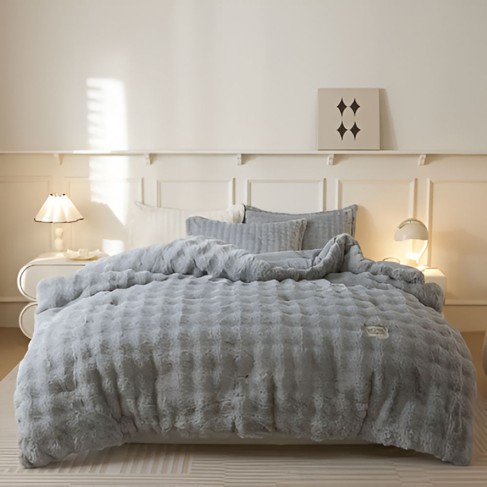 VelouraDream – Couette Ultra-Légère en Fleece de Lait pour un Confort Toute l'Année