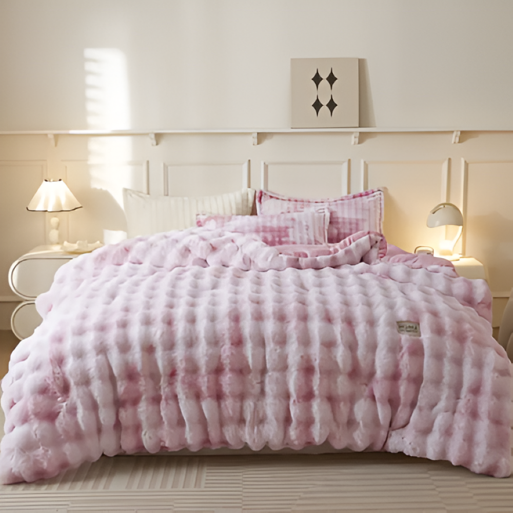 VelouraDream – Couette Ultra-Légère en Fleece de Lait pour un Confort Toute l'Année