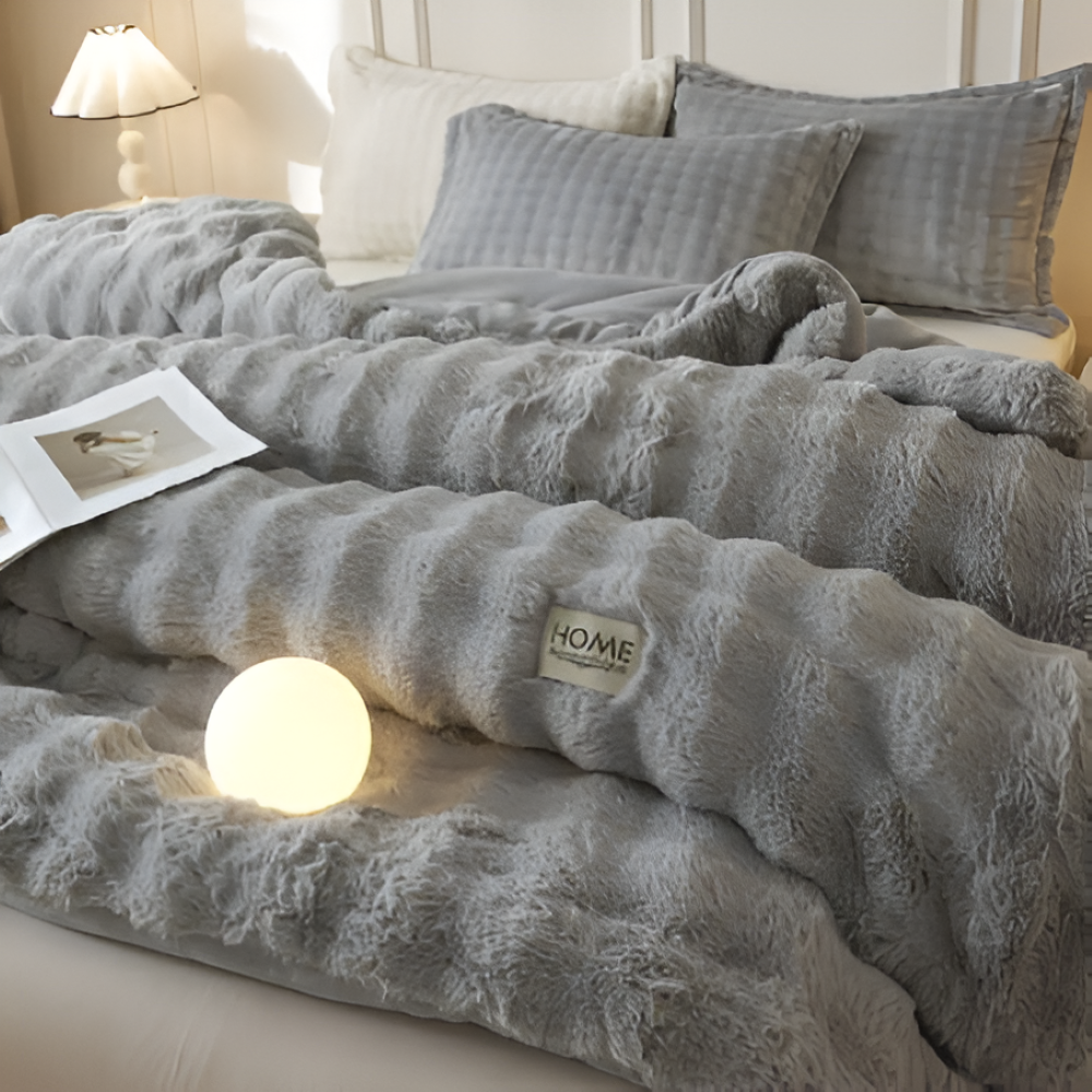 VelouraDream – Couette Ultra-Légère en Fleece de Lait pour un Confort Toute l'Année