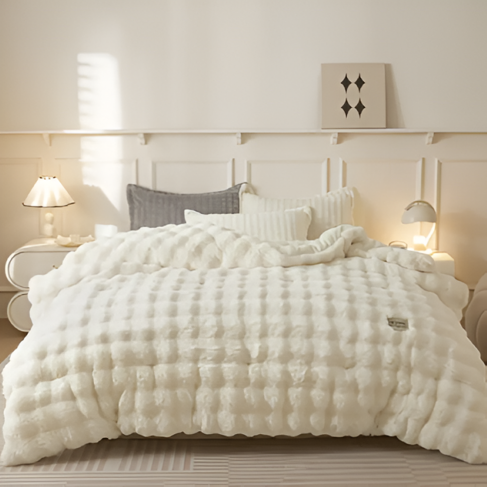 VelouraDream – Couette Ultra-Légère en Fleece de Lait pour un Confort Toute l'Année