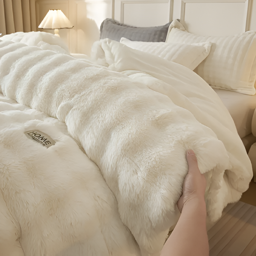 VelouraDream – Couette Ultra-Légère en Fleece de Lait pour un Confort Toute l'Année