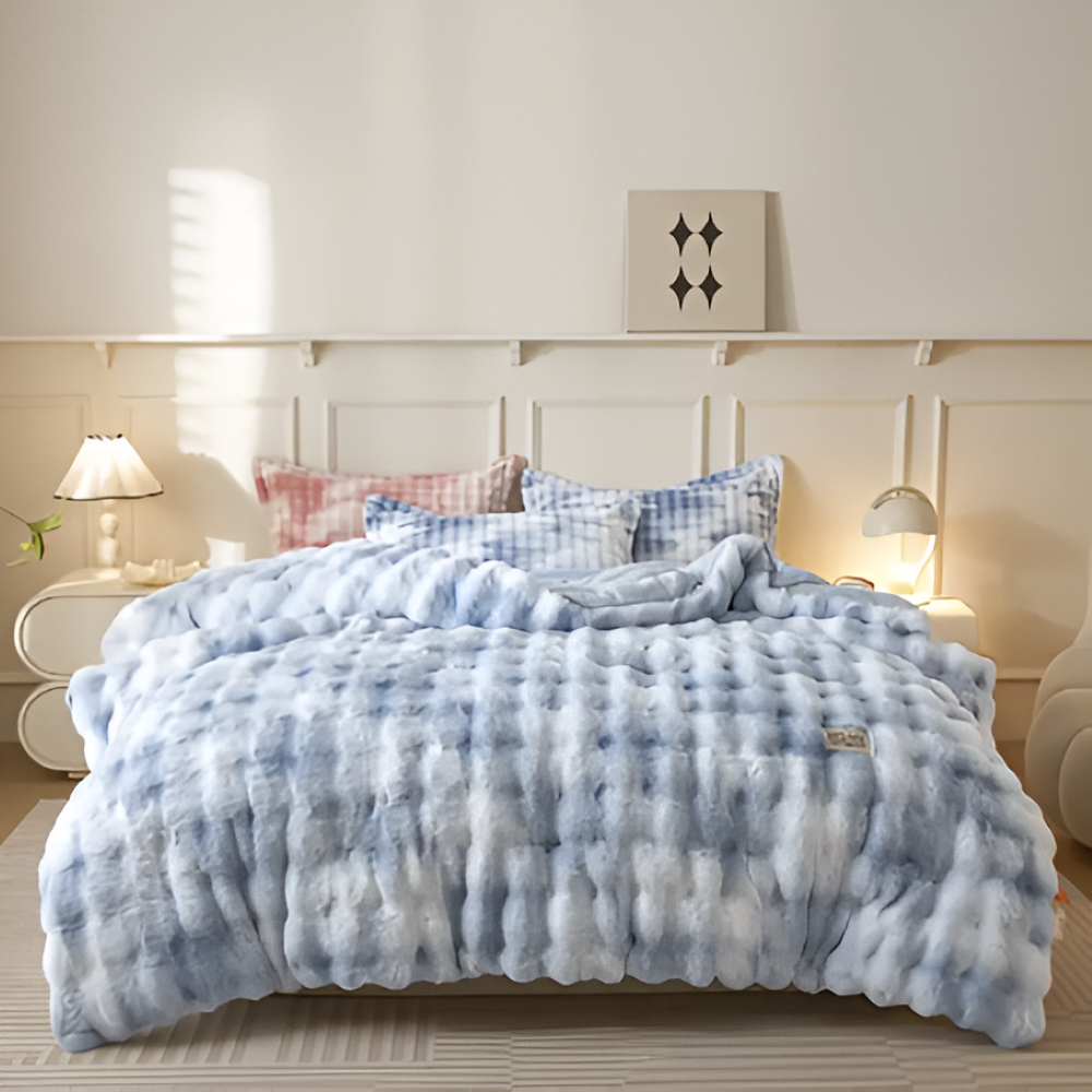 VelouraDream – Couette Ultra-Légère en Fleece de Lait pour un Confort Toute l'Année