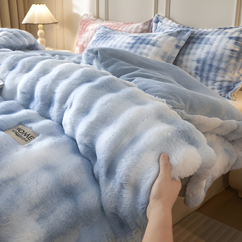 VelouraDream – Couette Ultra-Légère en Fleece de Lait pour un Confort Toute l'Année