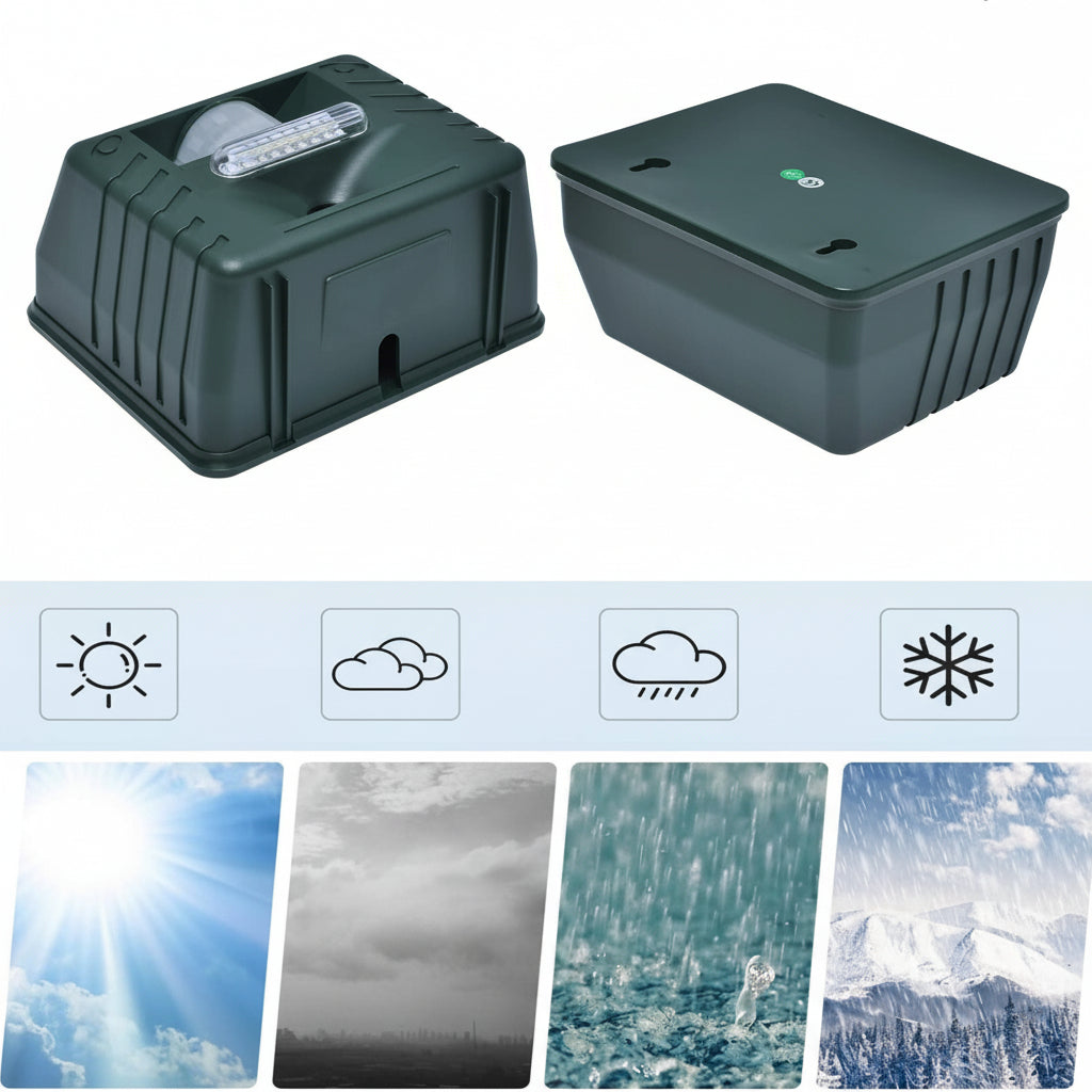 SAFEHAVEN - Dispositif Répulsif Ultrasonique pour Oiseaux pour Jardin et Cour