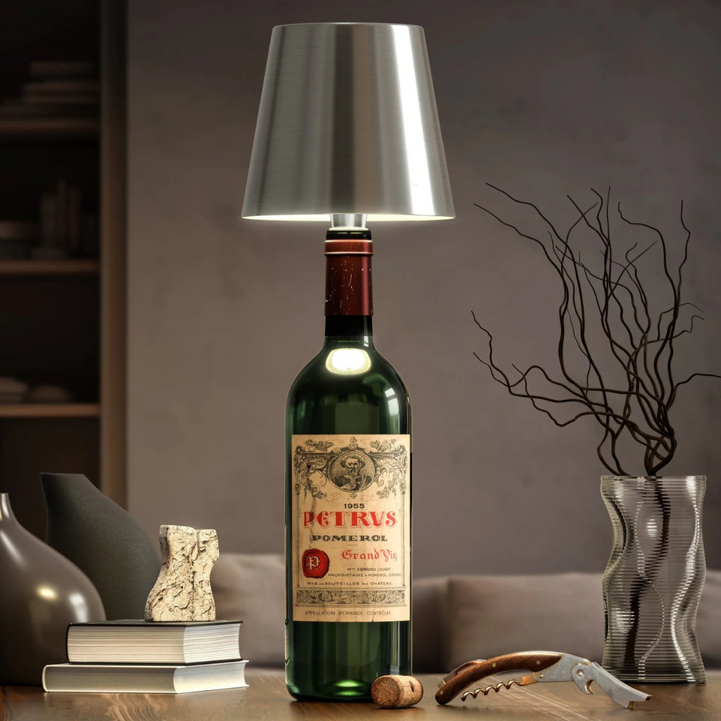 Lampe bouteille LED – éclairage décoratif avec lumière chaude (rechargeable)