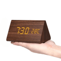 WOODSENSE – Montre en bois LED avec commande vocale pour une affichage du temps stylé