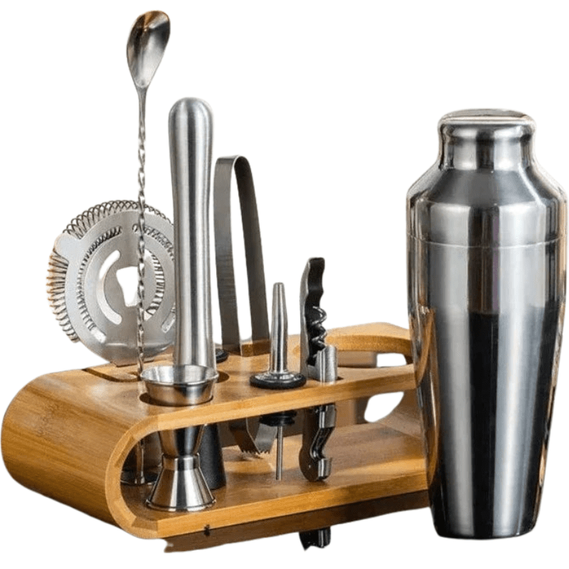 LUXMIX BARSET – Ensemble de cocktails en acier inoxydable de 10 pièces pour des boissons élégantes
