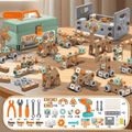 BUILDMASTER – Ensemble d'outils de 100 pièces pour enfants créatifs à partir de 3 ans