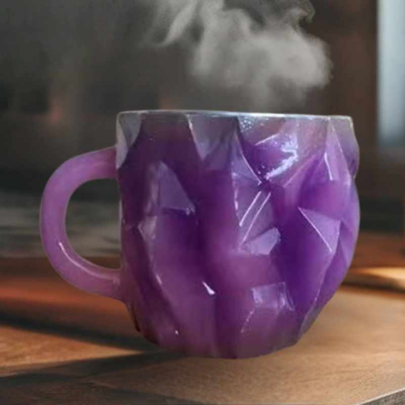 Tasses à café GlaceCup | Fait main & Cristal minéral | Isolant & Compatible avec le micro-ondes | 350–450 ml