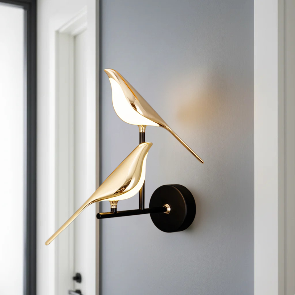 Applique Murale LED Design Oiseau Élégant - Lampe Murale Décorative pour Salon et Chambre