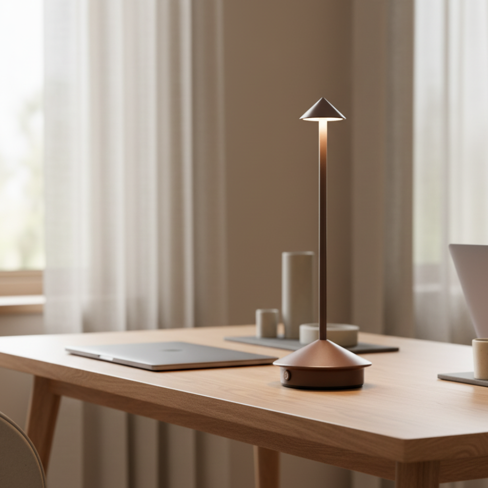 Lampe de Table Sans Fil Minimaliste Moderne avec Dimming Tactile