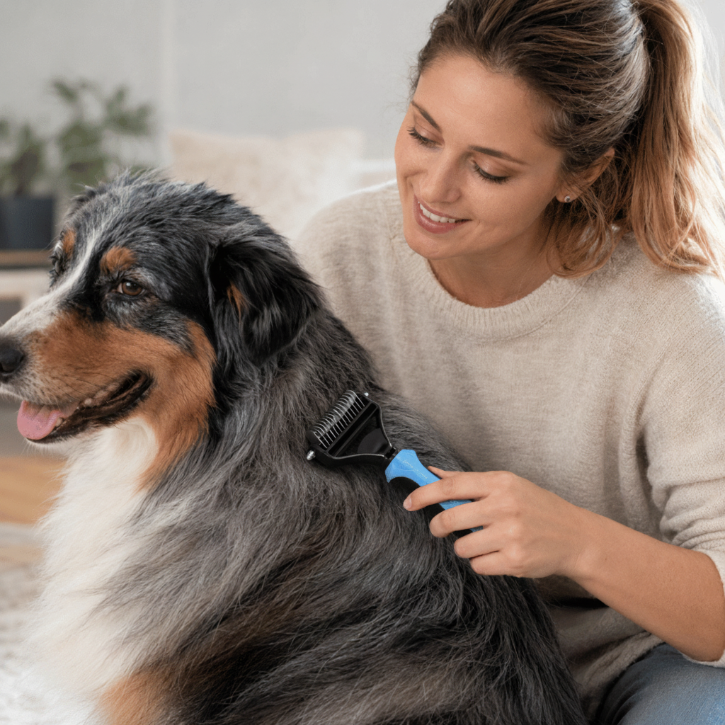 SOFTPAW – Peigne démêlant pour animaux de compagnie pour un toilettage doux et efficace
