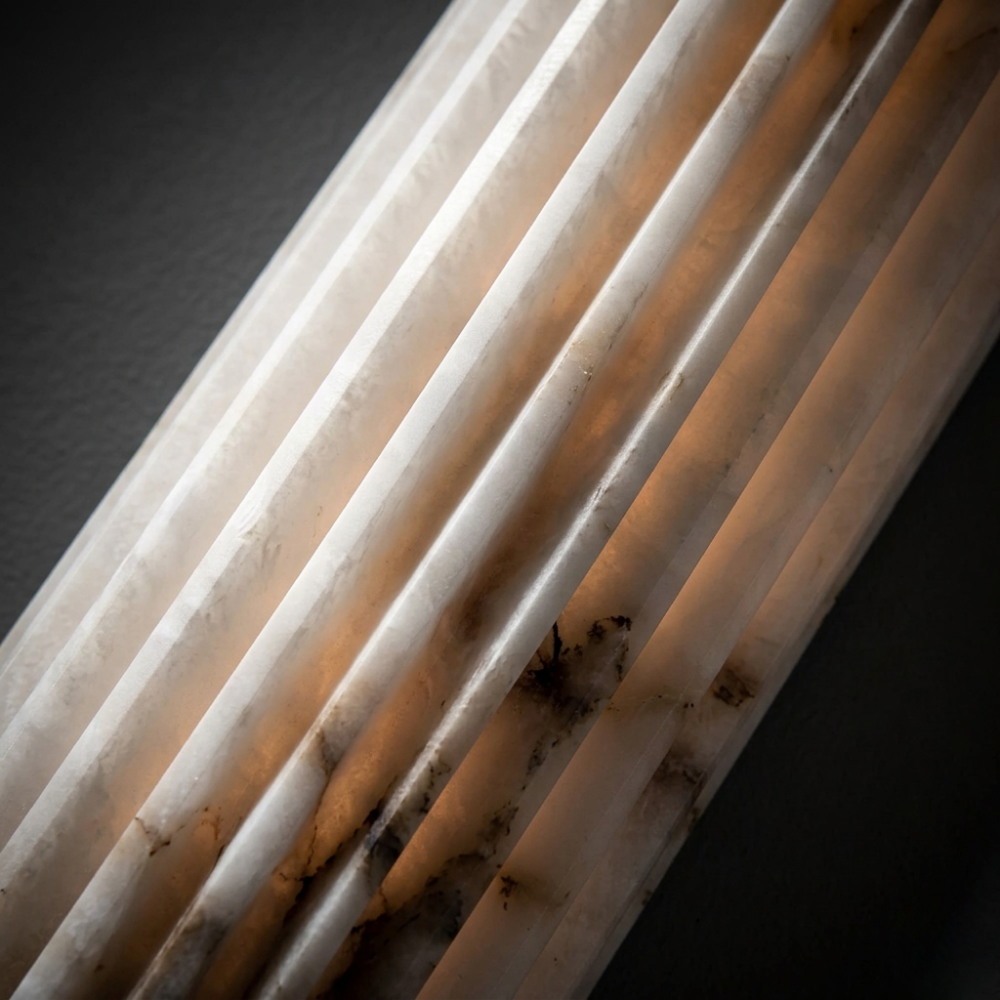 MarbleGlow | Applique Murale en Marbre Élégante et Minimaliste pour Chambre