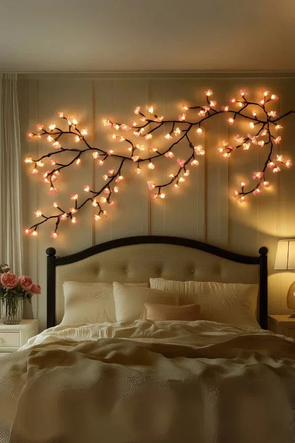 Applique Murale Décorative en Forme d'Arbre avec Éclairage LED pour Intérieur Ambiance