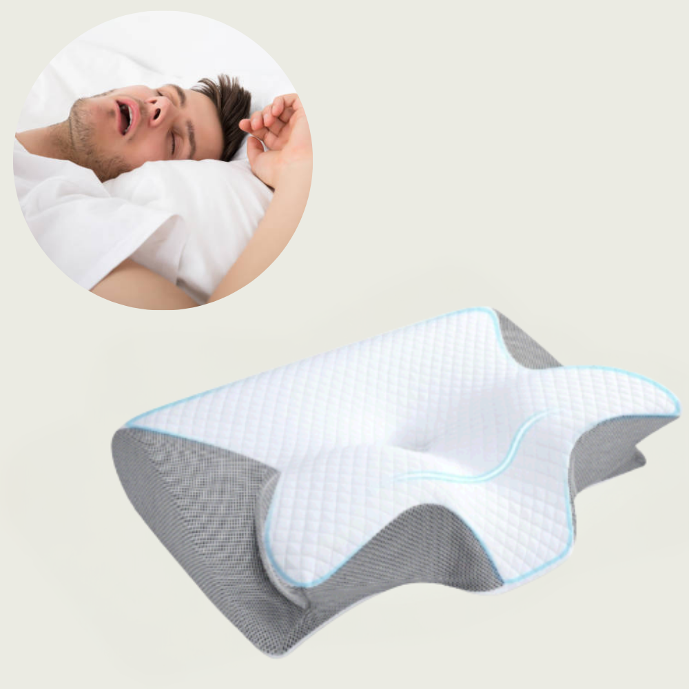 Coussin Anti-Ronflement | Support Ergonomique pour le Cou et la Tête | Blanc