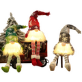 Lutin de Noël avec lumière LED | Figurine décorative faite à la main | Design nordique