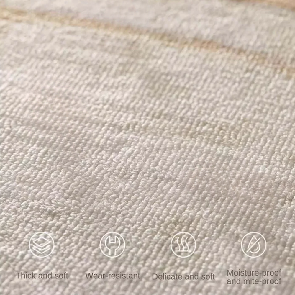 Tapis Rond de Luxe Veloura | Tapis Wabi Sabi Doux et Antidérapant pour Salon ou Chambre