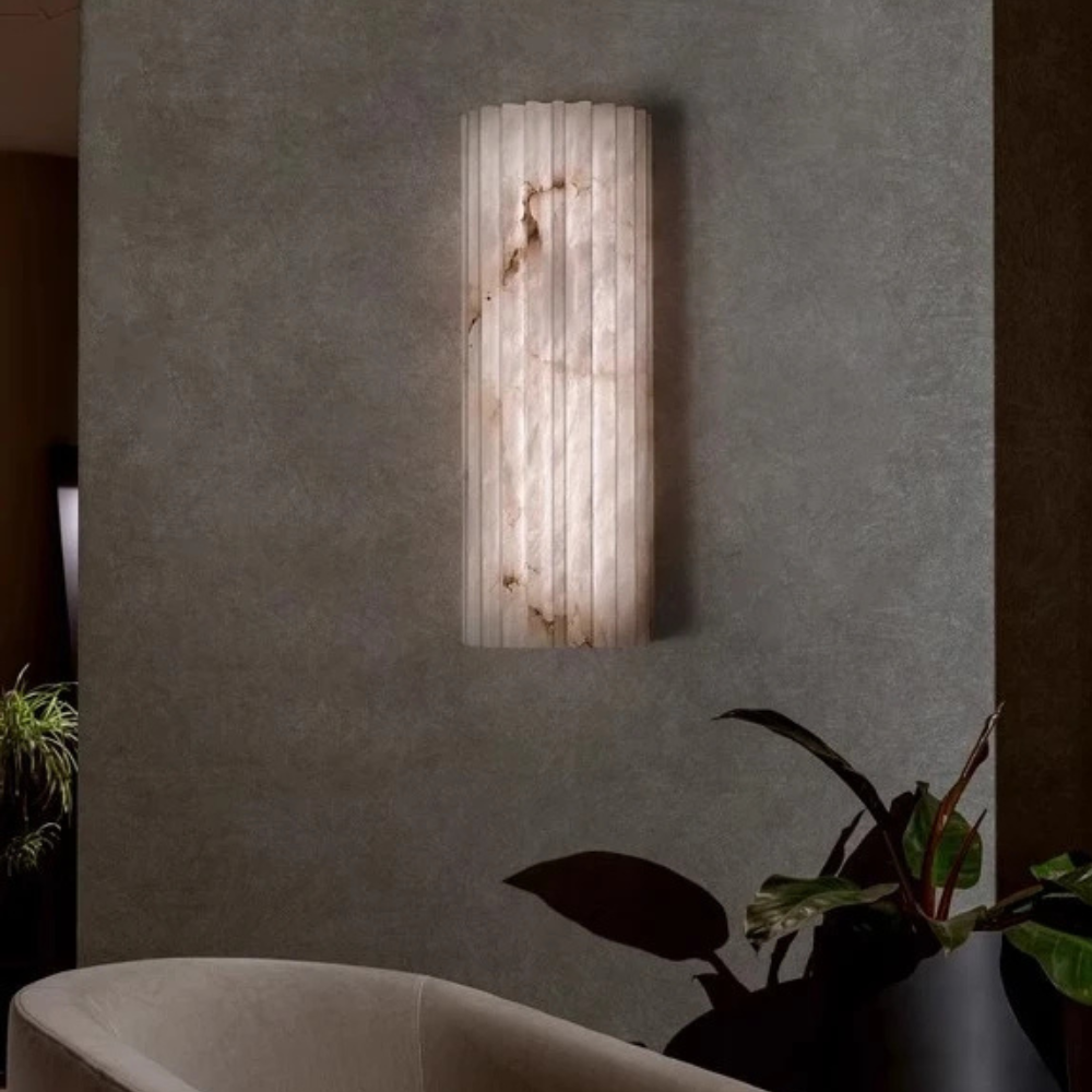 MarbleGlow | Applique Murale en Marbre Élégante et Minimaliste pour Chambre