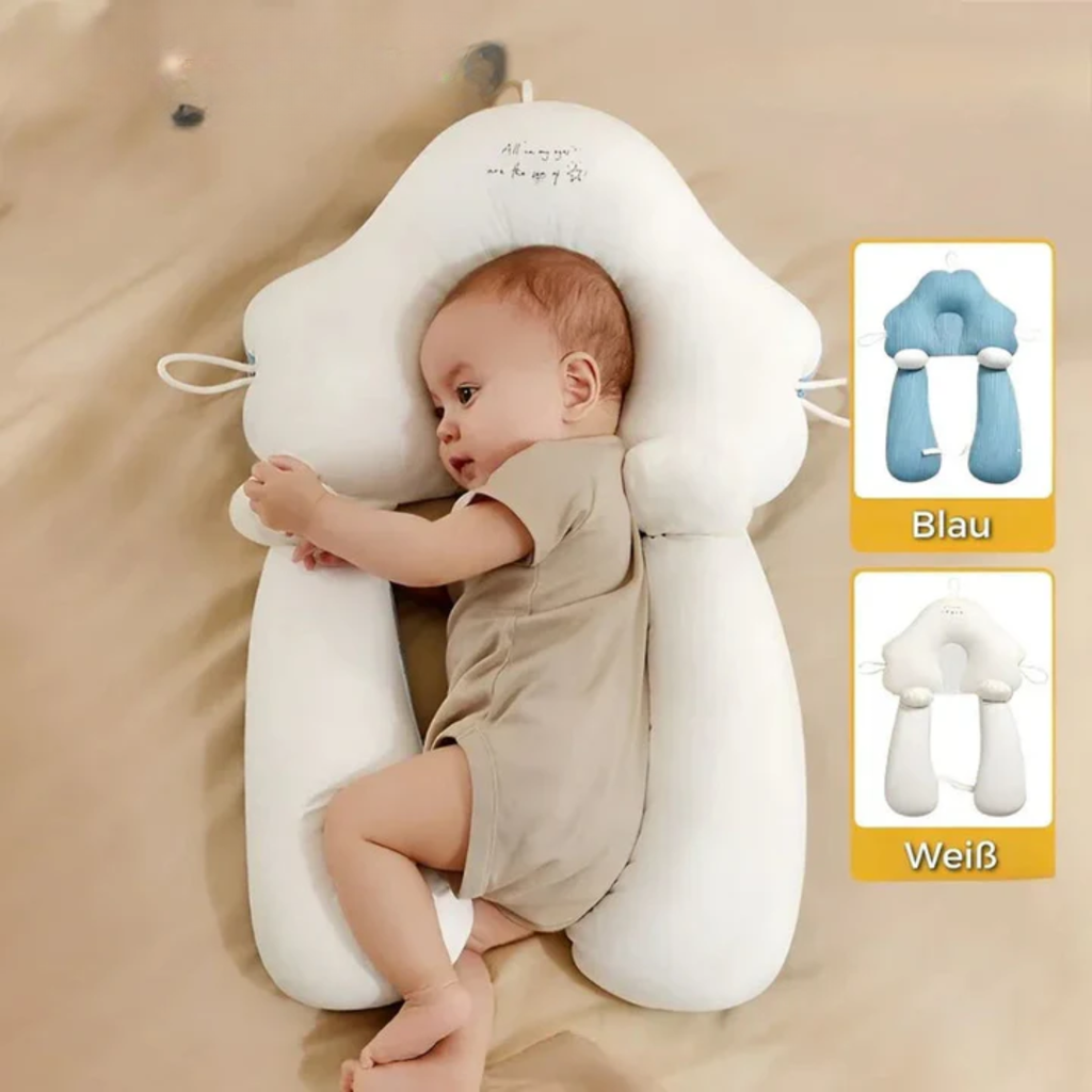 SnuggleNest™ | Coussin de bébé respirant avec housse lavable