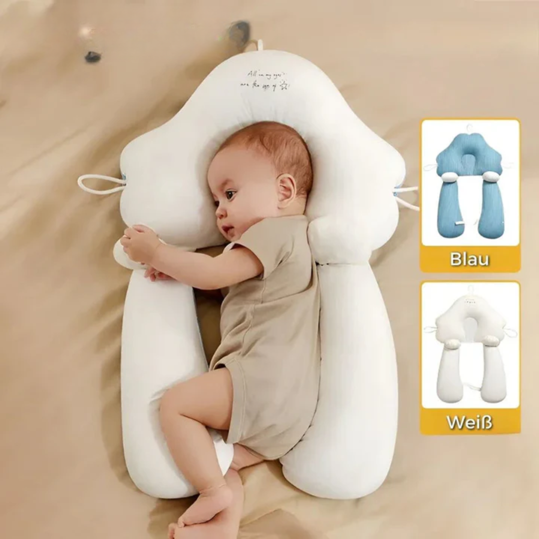 SnuggleNest™ | Coussin de bébé respirant avec housse lavable