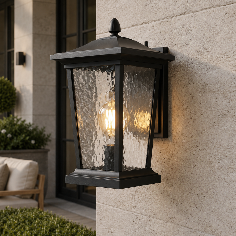 Applique Murale Extérieure Industrielle - Applique Murale LED en Aluminium Étanche pour Patio ou Porche