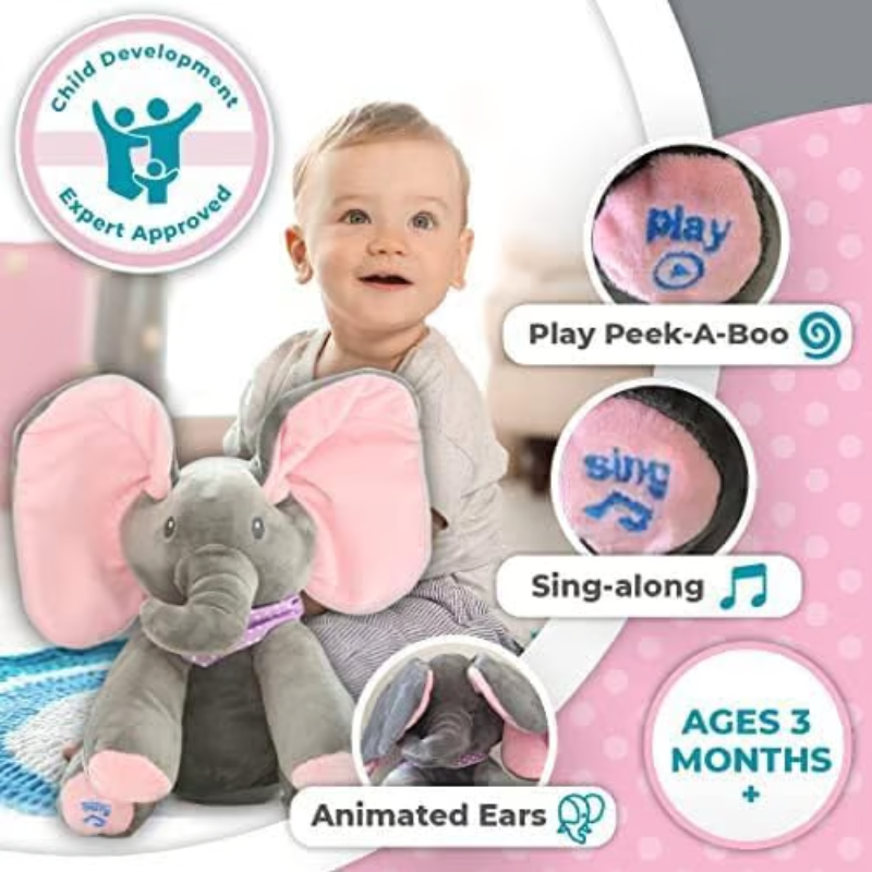MelodyHugs - Peluche Éléphant Musical