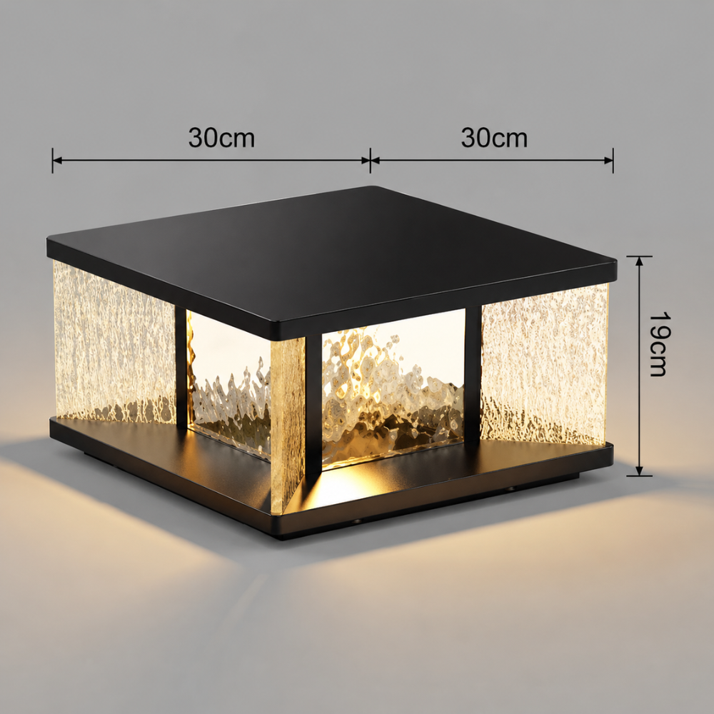 Lumière de Pilier Moderne pour Extérieur - Lampe de Pilier en Aluminium Étanche pour Allées