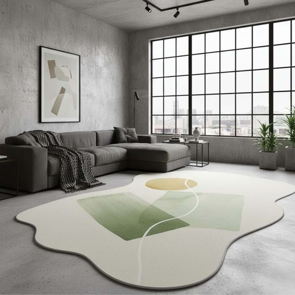 Tapis Novara | Tapis non glissant inspiré du Japon, moelleux pour le salon ou la chambre