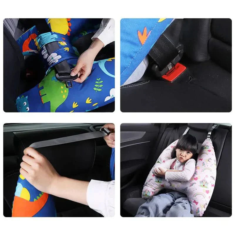 Coussin de voyage pour enfant avec support sécurisé