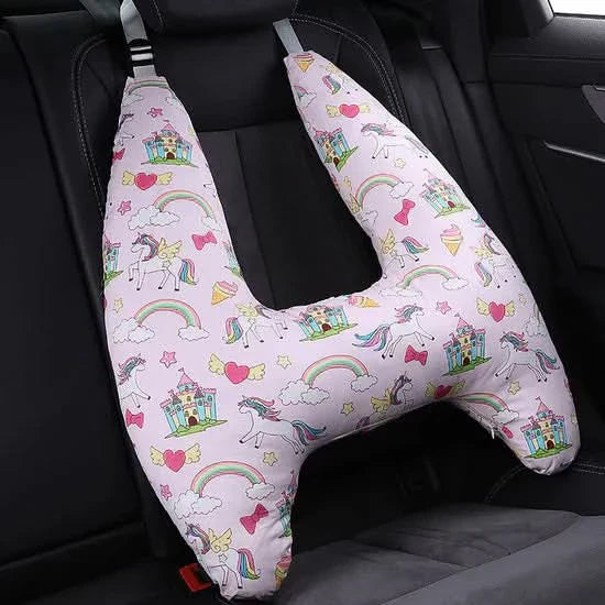 Coussin de voyage pour enfant avec support sécurisé