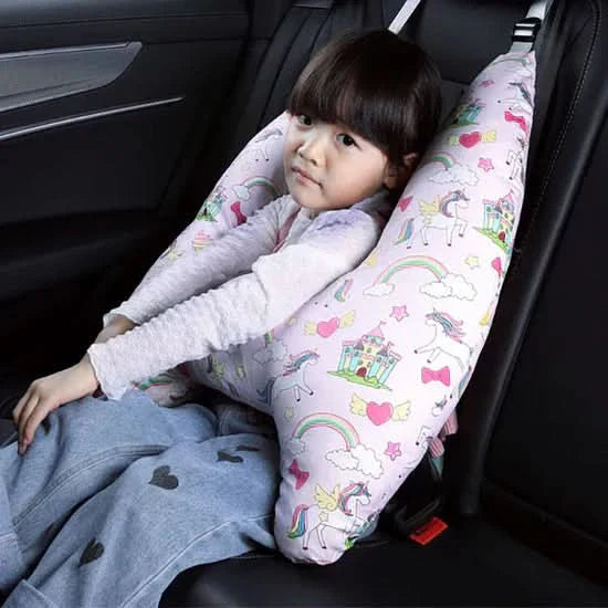 Coussin de voyage pour enfant avec support sécurisé