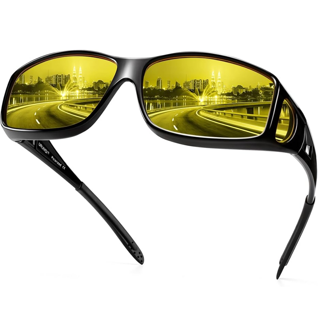 Norvo | Lunettes de conduite nocturne Polaroid | Antireflet, Légères et Idéales pour Conditions de Faible Luminosité