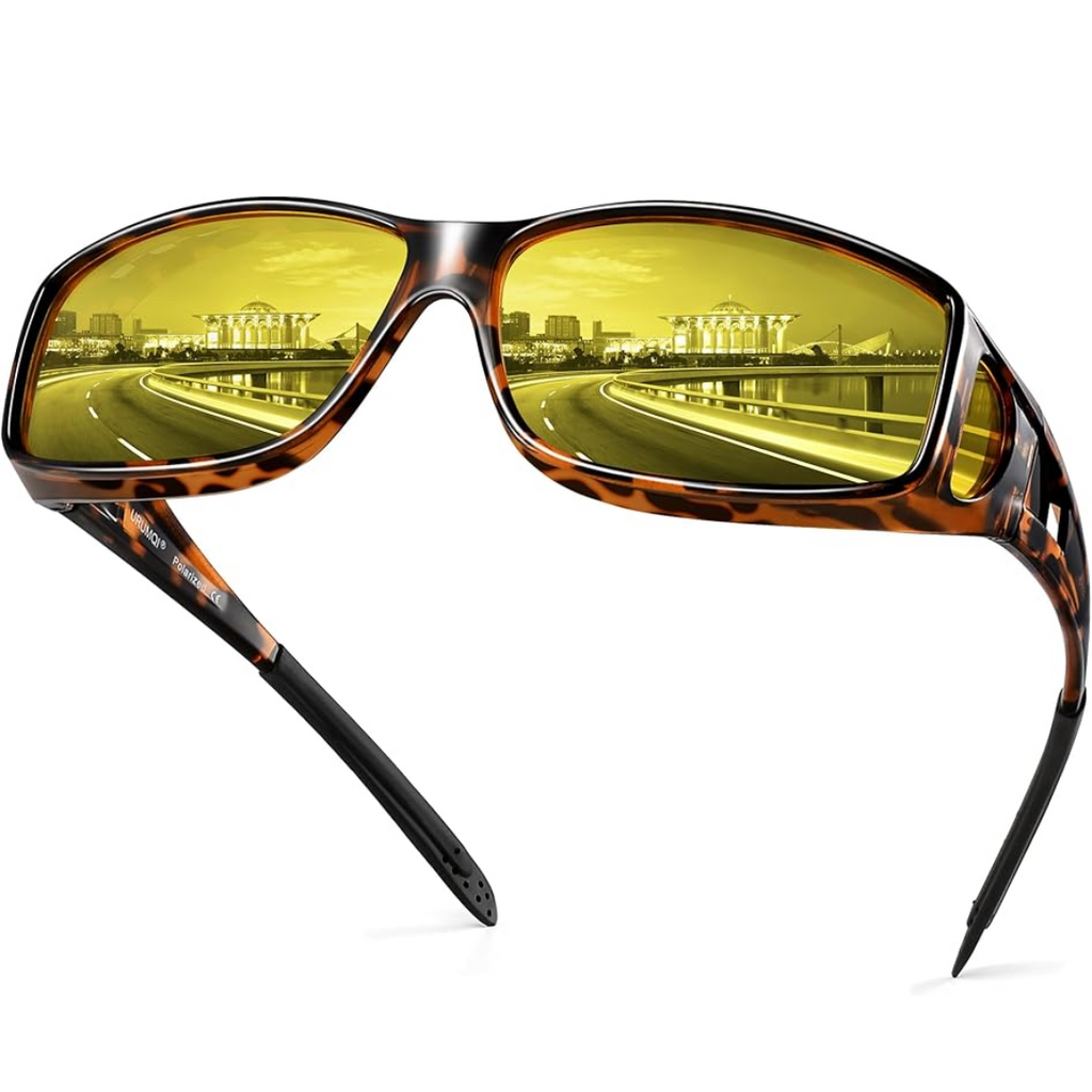 Norvo | Lunettes de conduite nocturne Polaroid | Antireflet, Légères et Idéales pour Conditions de Faible Luminosité