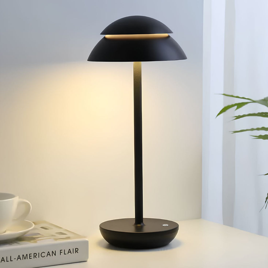 Lampe de table sans fil en aluminium scandinave dimmable