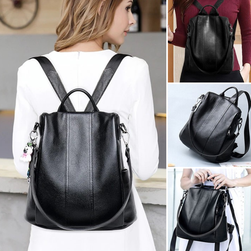 Skanto | Sac à dos en cuir résistant au vol