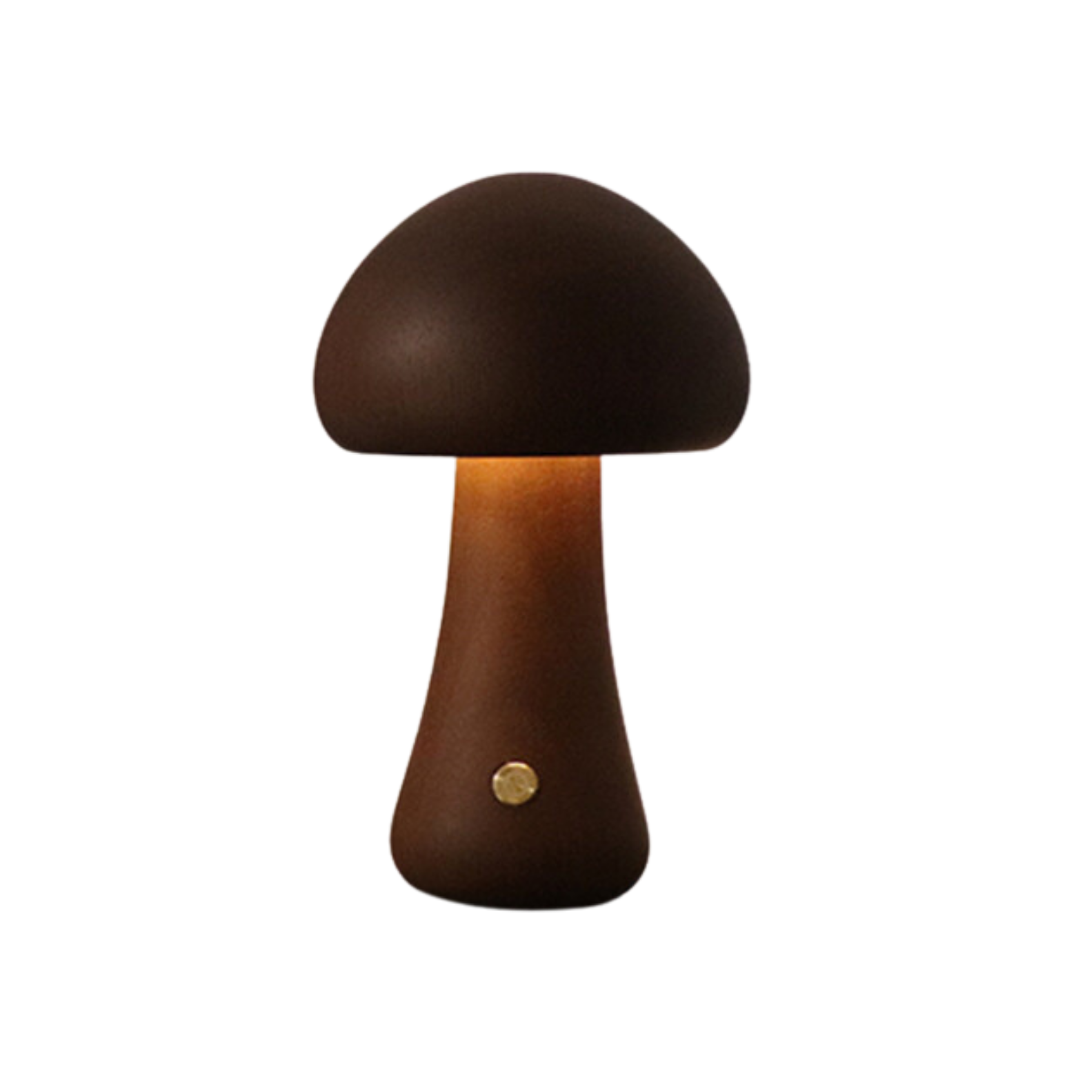 Lampe de table Vintage en bois Champignon