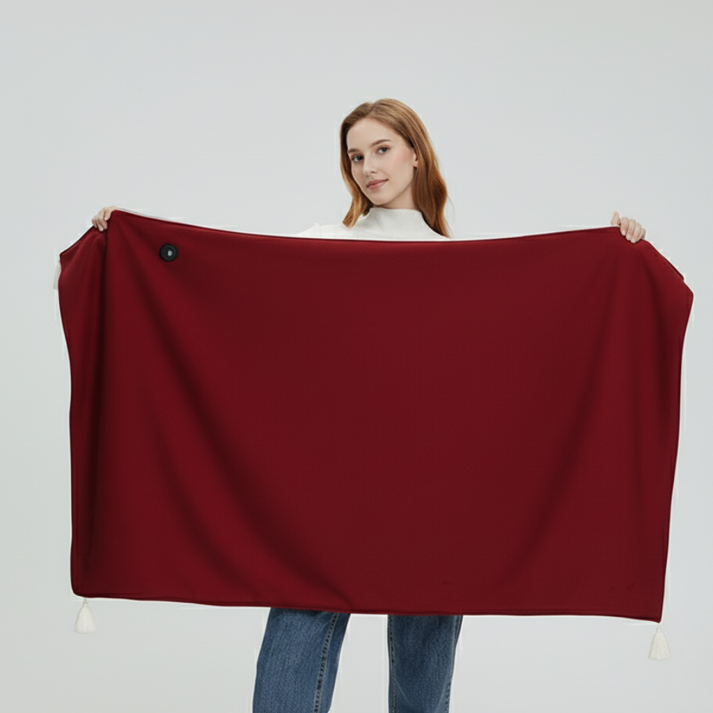 CozyHeat - Couverture Électrique USB avec 3 Niveaux de Chaleur et Enveloppement pour Épaules